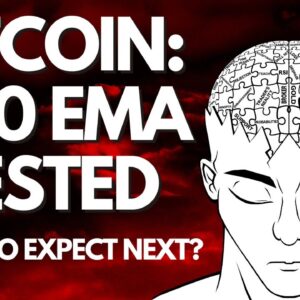 BITCOIN BREAKS LOWER, TESTS 200 EMA