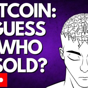 BITCOIN: GUESS WHO SOLD?