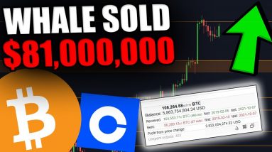BITCOIN IS BULLISH! SO WHY DID THE BIGGEST WHALE JUST SELL ON COINBASE?