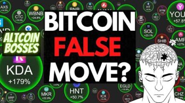 Is BITCOIN Showing False Behavior? (ALTCOIN BOSSES)