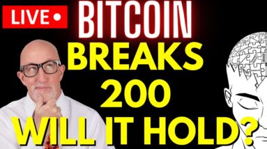 BITCOIN BREAKS 200: Will It Hold? (Crypto World Goes Up)