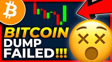 BITCOIN DUMP FAILED HARD TODAY!!!! [brutal!!] BITCOIN PRICE PREDICTION 2022 // BITCOIN NEWS TODAY