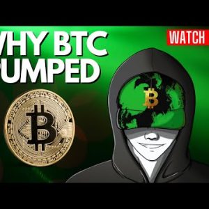 BITCOIN LIVE: The Only Reason Why Bitcoin Pumped