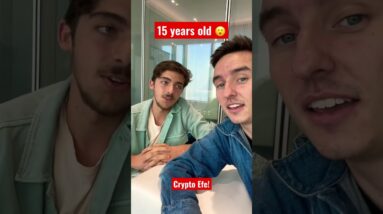 Youngest crypto trader in the WORLD, 15 years old! 😮