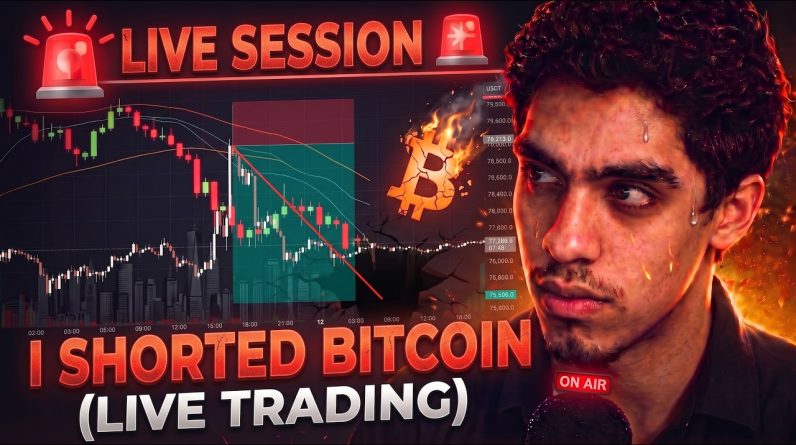 I Shorted Bitcoin (Live Trading)🚨