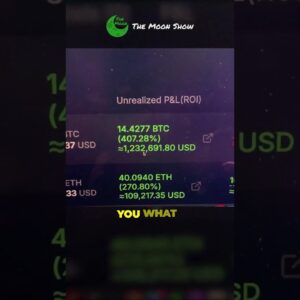 MY $3 MILLION TRADE IS UP $1.2 MILLION !!!!
