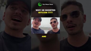HE IS SHORTING BITCOIN !!!!