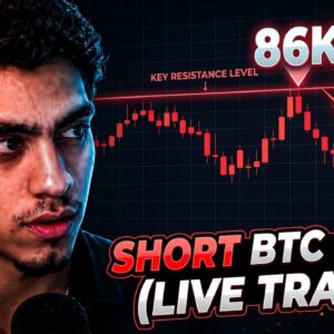 I Shorted Bitcoin at 86K (Live Trading) 🚨